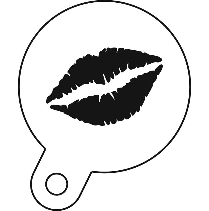 This lips coffee stencil is available to buy from The Stencil ...