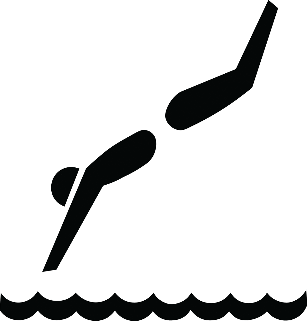 Clipart swimmer silhouette