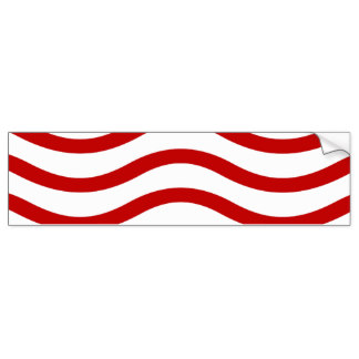 Wavy Line Bumper Stickers - Car Stickers | Zazzle