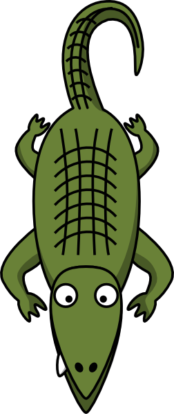 Alligator Outline Clipart