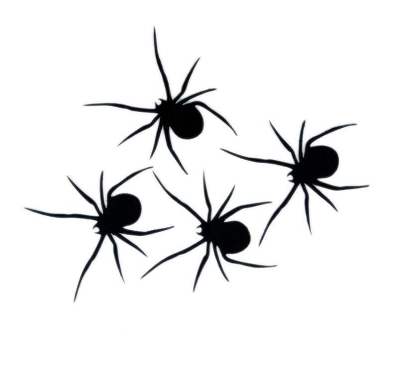 Grapevine Designs and Studio 4 Small Black Spiders Cardstock Shapes