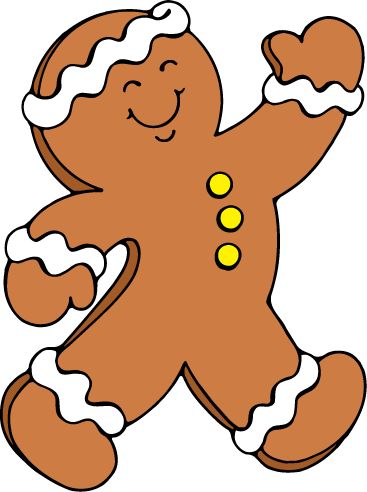 The gingerbread man clipart