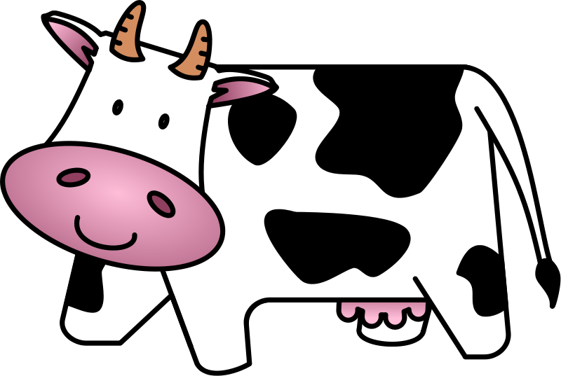 Picture Of A Cartoon Cow | Free Download Clip Art | Free Clip Art ...