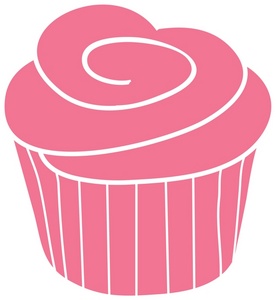 Pink cupcake clip art