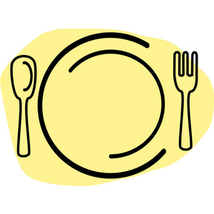 Dinner plate clipart