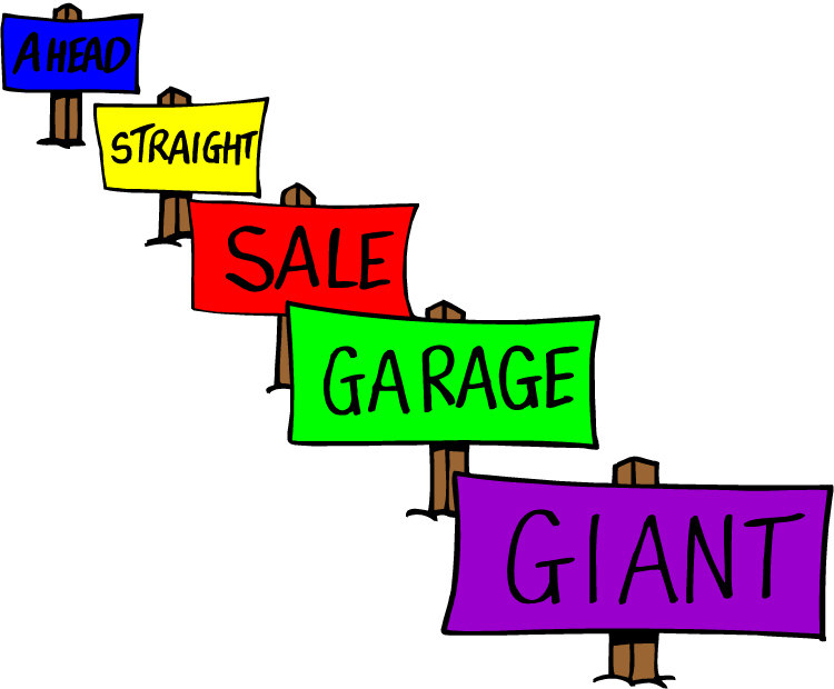 Yard Sale Graphics Clipart