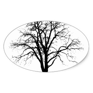 Rustic Branching Oak Tree Graphic Craft Supplies | Zazzle