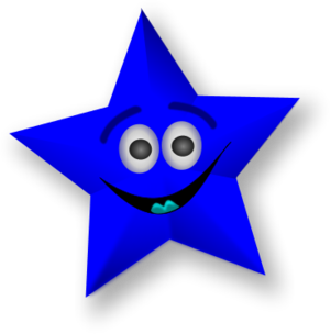 Smiling Star - vector Clip Art