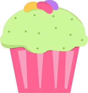 Cute cupcake clipart