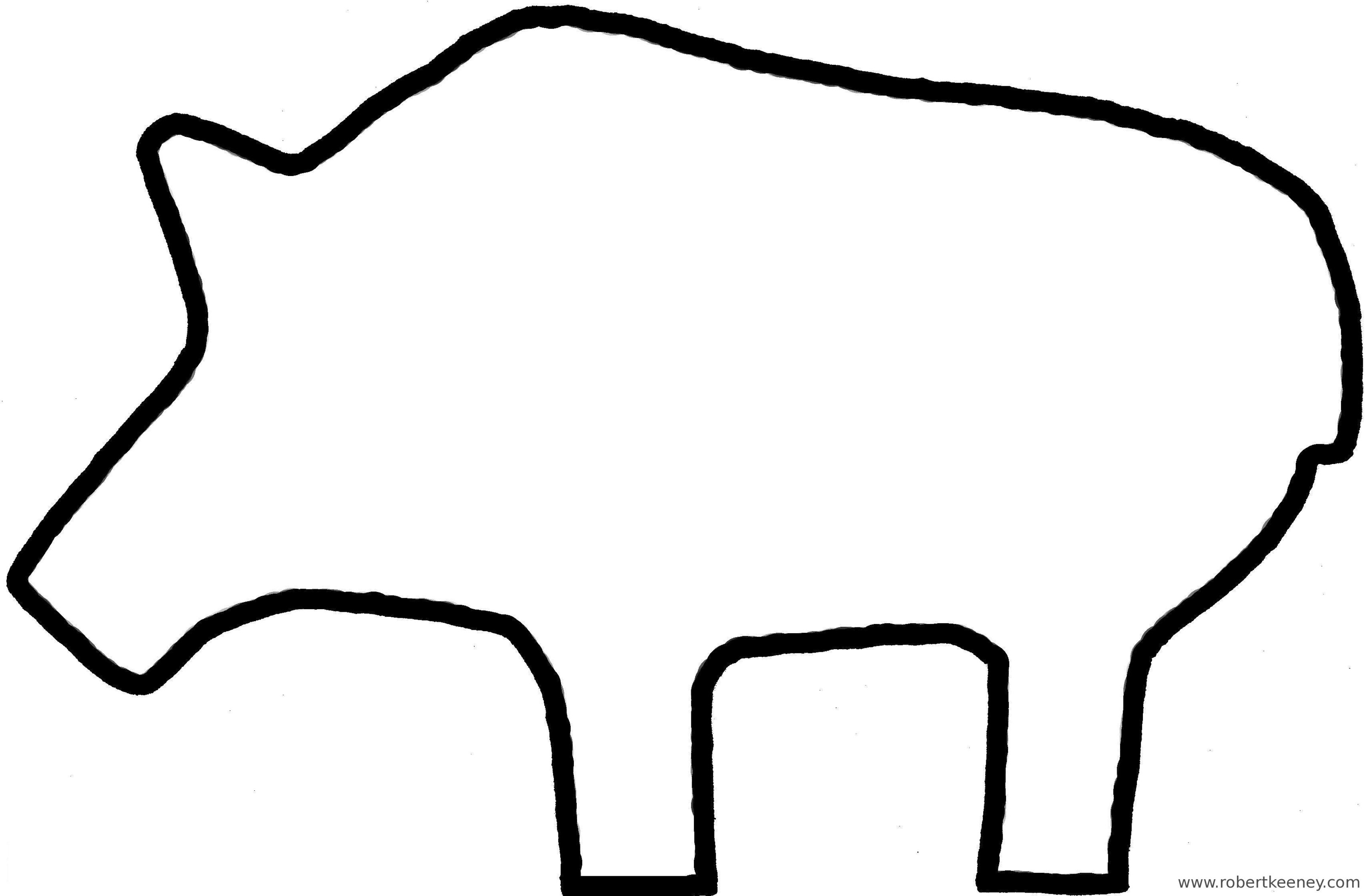 Pig Outline Clipart - Free to use Clip Art Resource