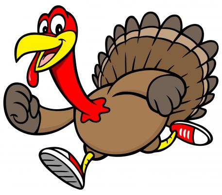 Turkey trot clip art