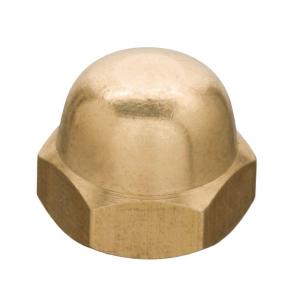 Everbilt #10-24 Brass Cap Nut-19068 - The Home Depot