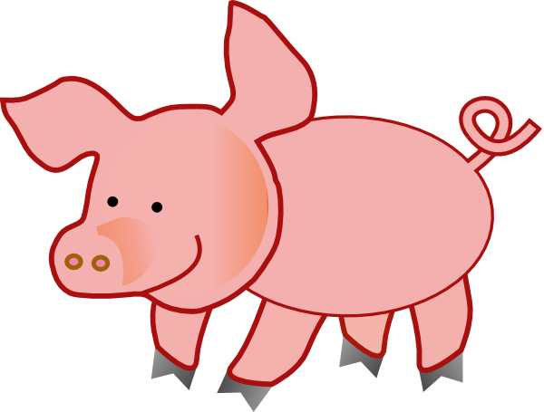 Small Pig clip art - vector clip art online, royalty free & public ...