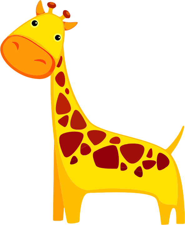Free cartoon giraffe clipart