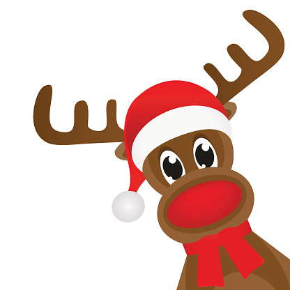Clipart rudolph red nosed reindeer