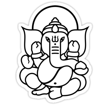 Simple Ganesh Outline - ClipArt Best