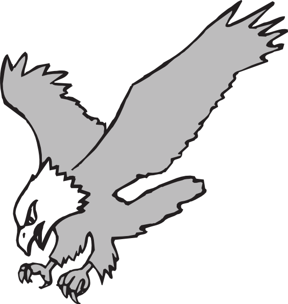 Outline eagle clipart