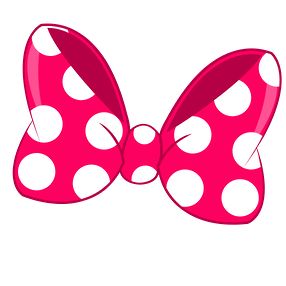 Minnie pink bow clipart