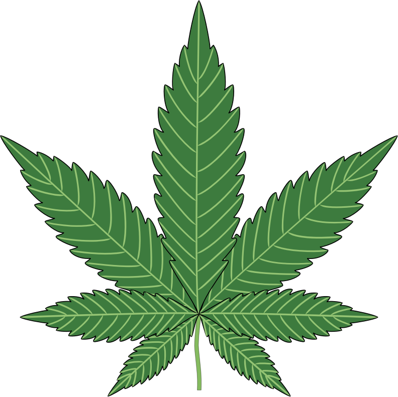 Marijuana leaf clip art - ClipartFox