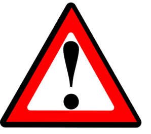 Red Warning - ClipArt Best