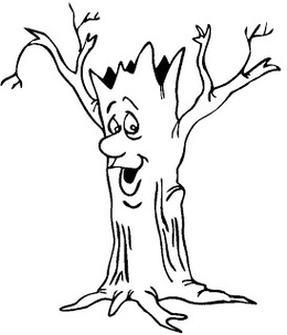 Tree Trunk Coloring Page Clipart - Free to use Clip Art Resource
