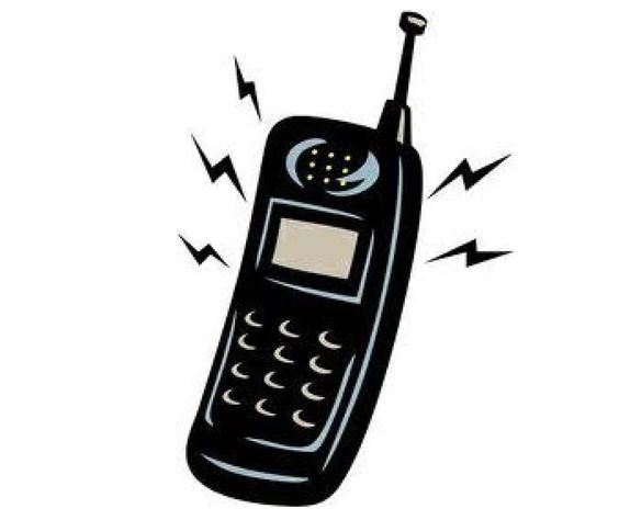 No ringing cell phone clipart