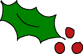 Holly leaf clip art