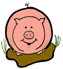 Pig In Mud Clipart - Free Clipart Images
