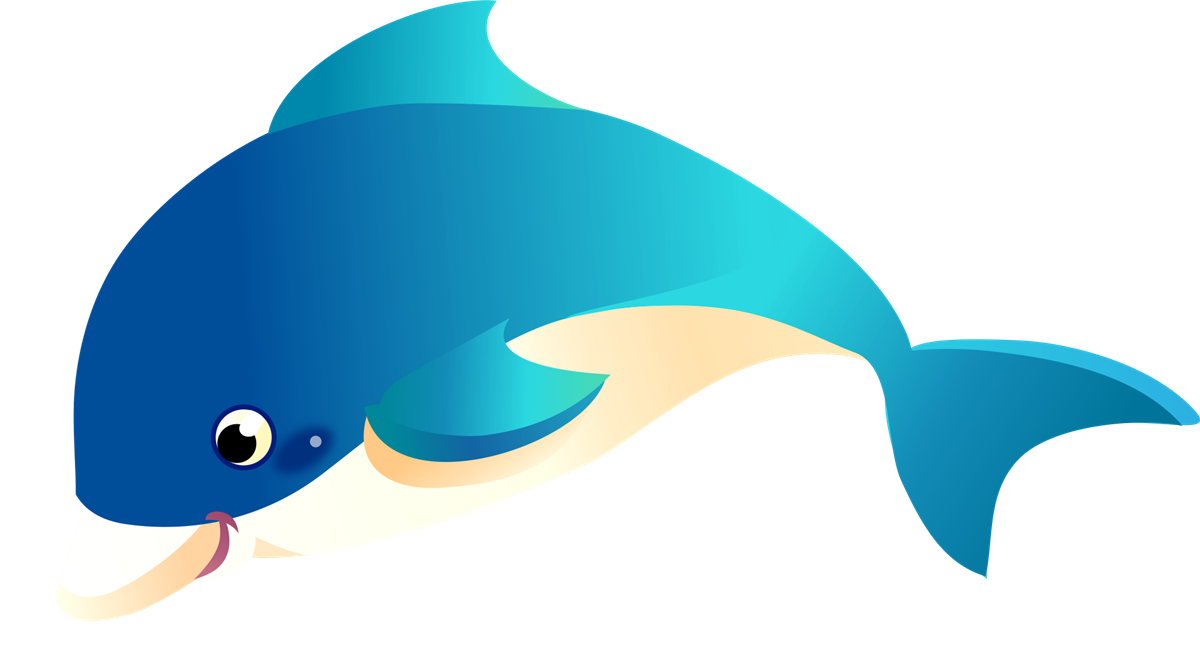 Free cartoon dolphin clipart