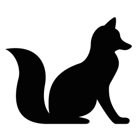 Fox silhouette clipart