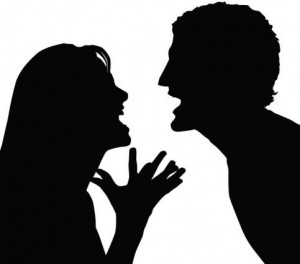 two people arguing clipart
