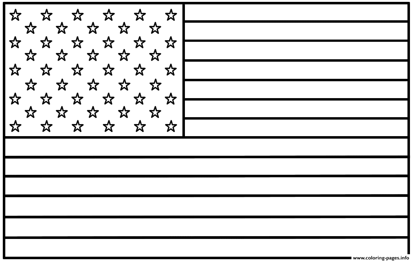 FLAG Coloring Pages Free Printable