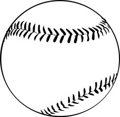 Softball silhouette clip art