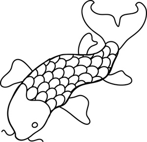 Simple Fish Outline Clip Art - Free Clipart Images