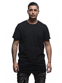 Black Printed Streetwear T-Shirt