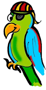 Full Version of Pirate Parrot Clipart
