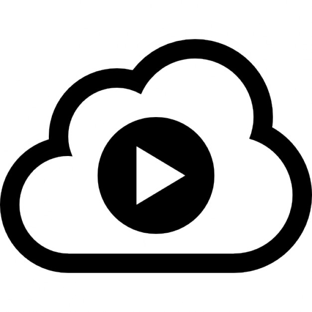 Cloud video play symbol Icons | Free Download