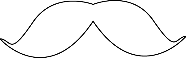 Mustache Outline Clipart