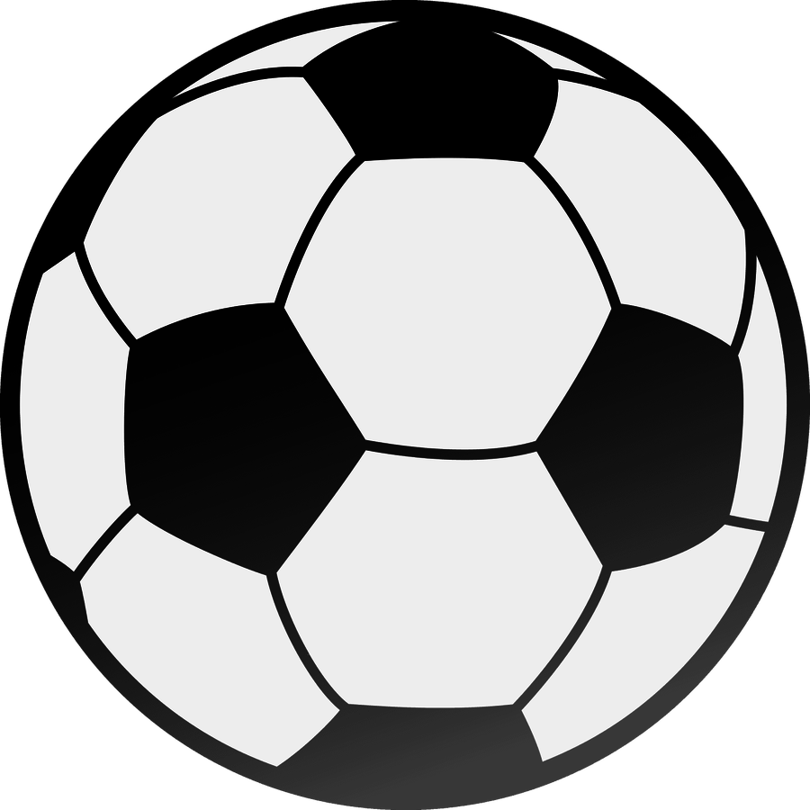 White soccer ball clipart