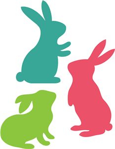 Silhouette easter clipart