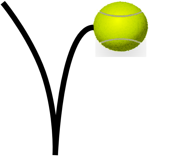 tennis ball bouncing clipart fish