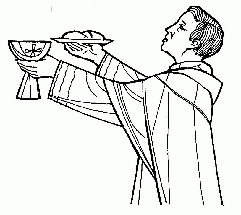 Communion Sacraments Coloring Pages - AZ Coloring Pages