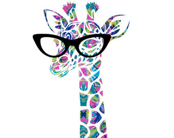 Giraffe stickers | Etsy