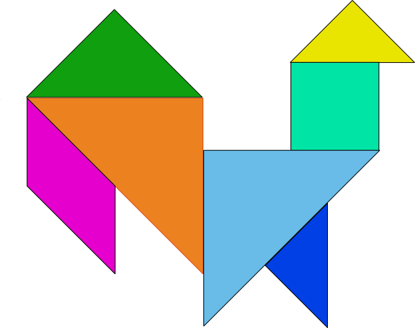 Tangram Wall Puzzle - Fairfield World Craft Projects