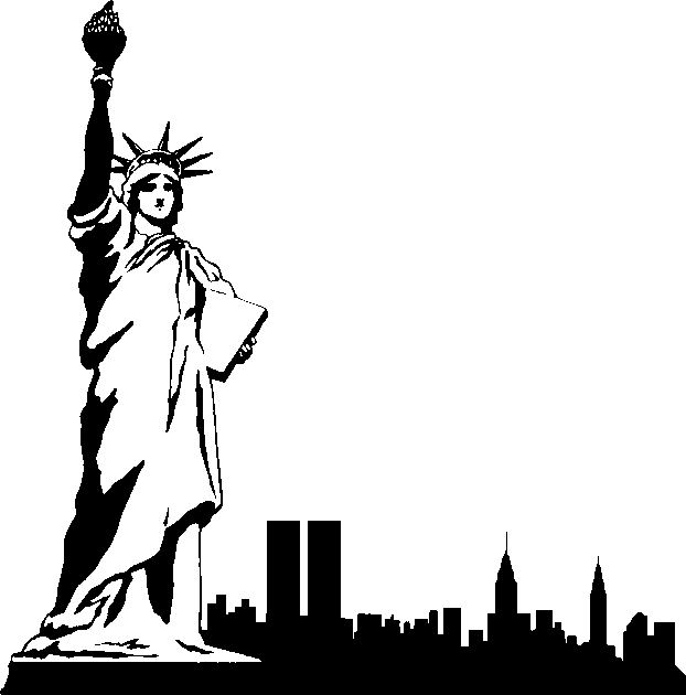 New York City Clipart Black And White