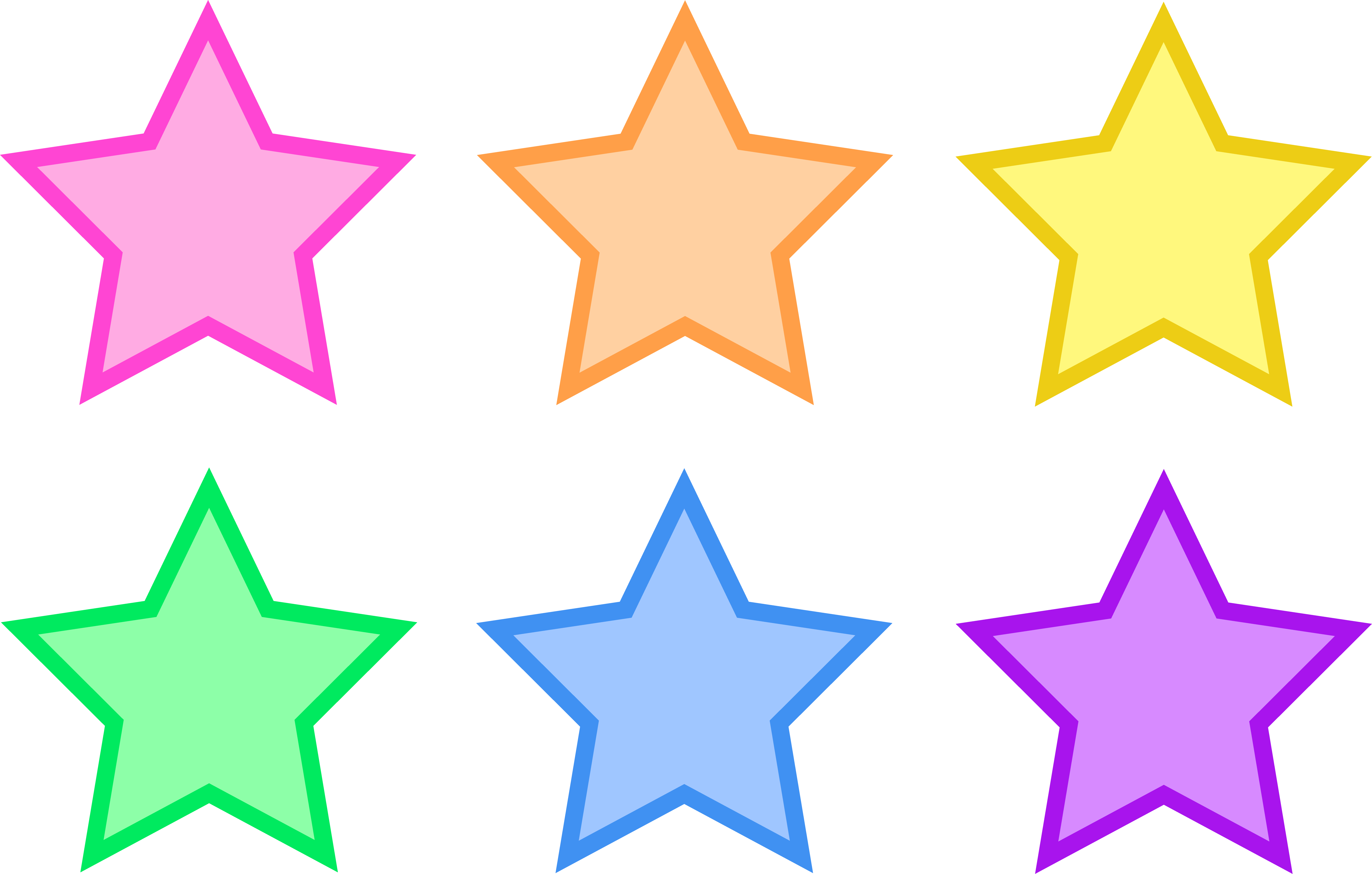 Cute stars clipart png