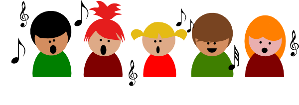 Clipart of children singing