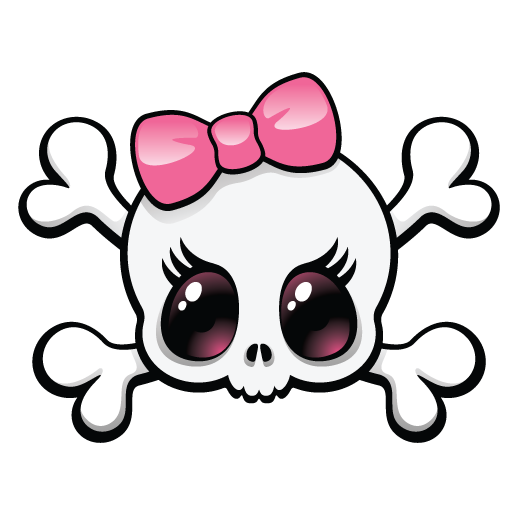 Skull Girly - ClipArt Best