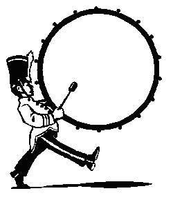 Marching band drum clipart