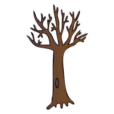 Clipart leafless tree